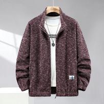 Men's Plus Size Big & Tall Long-Sleeve Warm Zip-Up Hoodie for Fall & Winter 8XL gray