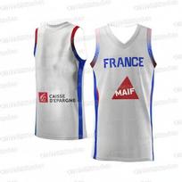 Basketball Jerseys France 34 WEMBANYAMA Jersey Sewing Cheap High Quality Outdoor Sportswear Light Blue FamilyMatching 2026 M gray