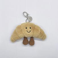 Marshmallow Ball Plush Keychain, Golf Keychain, Croissant Plush Toy, Cherry, Xue Long Plush Bag Charms