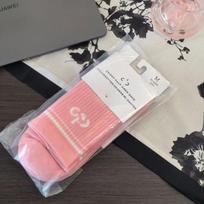 Alo Terry Socks Men Women High Tube Cotton Athletic Yoga Sports Winter alo terry bottom pink white