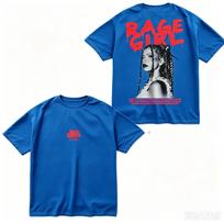 Rage Gir Nina Chuba Graphic T-shirt Men Women Oversized Loose Cotton Short Sleeve Casual Hip Hop Streetwear High Quality Female Male Clothing XL blue