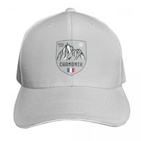 Chamonix Mountain France Emblem Baseball Cap Gift For Him Her Casual Daily Wear Quick Dry Performance white