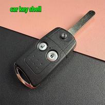 Car Key Fob Shell Case Housing for Honda Accord CR-V Civil City Jazz HRV HON66 Acura TL MDX RDX 2009 2010 2011 2012 2013 2014 2 buttons gray
