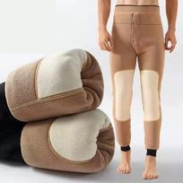 Vyriškos terminės kelnės Tamprios Leginsai Alpakos Vilna Žieminiai Apatiniai Drabužiai Šaltis Tamprios Klasikinės Plush Storio Medvilne Paminkštintos Kelnės L beige