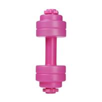 Multifuntion Water-filled Dumbbells 830ML Fitness Water Bottle Dumbbell Water Cup  Gym rožinė