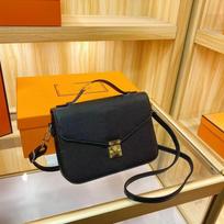 Womens PU Leather Crossbody Tote Bag With Chain Strap Square Shape Floral Print Medium Size Daily Use Black Large Floral orange