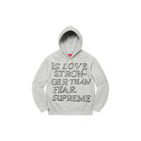 Supreme Stronger Than Fear Hooded Sweatshirt SUP-SS23-083 XL white