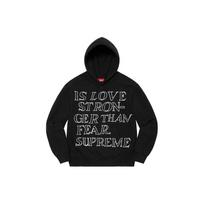 Supreme Stronger Than Fear Hooded Sweatshirt SUP-SS23-083 L black