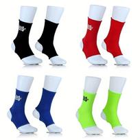 2pcs Boxing Ankle Brace Stretch Breathable Muay Thai Sanda Boxing Training Pressure Ankle Protection Boxing Training Socks 3 Pink