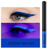 UV Light Neon Eyeliner Pen Eyes Makeup Red Waterproof Liquid Color Eye Liner Pencil Make Up Cosmetics Yellow Matte Purple Pen No box
