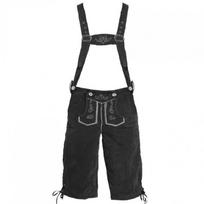 Mens Oktoberfest Suspender Pants With Hat Set Munich Beer Festival Costume 3XL gray