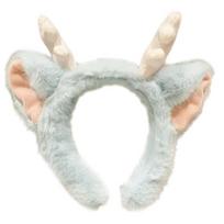 Girl Horn Headbands Dragon Horn Furry Headwear Hairbands Fun Headwear white
