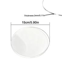 1/10 vnt. apvalus skaidrus akrilo lakštas, apvalūs akrilo diskai „pasidaryk pats“ amatams, skersmuo 30 mm - 150 mm, storis 2/3/5/7,5/9,5 mm 3mm 15cm  1pcs