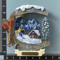 Switzerland Fridge Stickers Alps Berner Oberland Jungfrau Travelling Souvenirs Fridge Magnets Message Board Stickers Gifts black