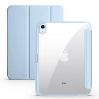 Apple iPad 11 dėklas A16 su pieštuko laikikliu, trijų dalių, akrilinis, skaidrus galas, išmanusis dėklas iPad 11-osios, 10-osios kartos dėklui iPad 11 2025 A16