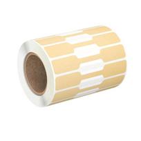 500pcs Self Adhesive Barbell Stickers Recyclable Kraft Paper Jewelry Prices Labels Self Adhesive Hangtags for Earrings beige