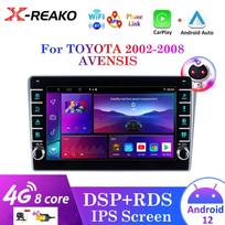 REAKOSOUND 2Din automobilio radijo daugialypės terpės grotuvas, skirtas Toyota Avensis T250 2 II 2003–2009 m. Android navigacijos stereofoniniam galvutiniam blokui Carplay 8-core 6+128
