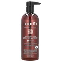 Pura D'or, Profesionalios kokybės biotino kondicionierius, 16 fl oz (473 ml) brown
