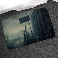 Video Game D-Dying L-Light Hallway Carpet Non-Slip Laundry Room Mat Laundry Decor Balcony Child Living Room Bedside Area Rugs 40x60 cm gray