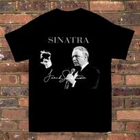 Frank Sinatra Signature Short Sleeve Cotton T- Shirt Men All Size S to 5XL Unisex T-Shirt L brown
