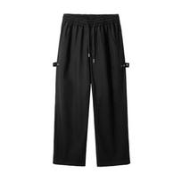 Spring Men's New Twill Stitching Retro Pure Cotton Casual Pants 3XL