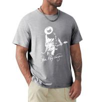 Cotton Tshirt Mens Srv Vintage Stevie Ray Vaughan Gifts For Fans Tshirt Korean Fashion Cute Tops T Shirt For Men Men Tshirts 4XL gray