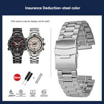 TimeX Tide serijos nerūdijančio plieno laikrodžio apyrankė T2N721 T2N720 TW2R55500 T2N739 vyriškas metalinis apyrankės galas 24x16mm su įrankiais 24x16mm gray