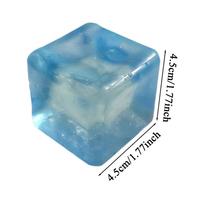 Stress Cube Sensory Pinch Fidget for Children Pocket Stress Cube for Adults Kids Sensory Calming Toys for Relaxing Slow Rising gray