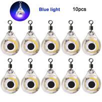 10-100 vnt. Mini žvejybos masalo švieselė LED žuvis viliojanti švieselė Akių formos Žvejybos kalmarų žvejybos masalas Šviečiantis masalas Povandeninis 50PCS mėlyna