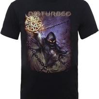 Disturbed Men's Vortex Colours T-Shirt Black XXXXXL juoda