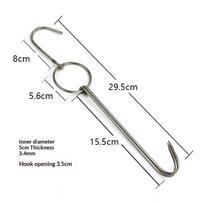 Stainless Steel Beef Meat Clasps Duck Goose Turkey Hooks Roast Duck Bacon Bbq Storage Hanger 290mm white