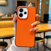 For OPPO Reno 15 15 Pro 15 ProMini  electroplated striped texture solid color fingerprint-resistant phone case For Reno 15 China oranžinė