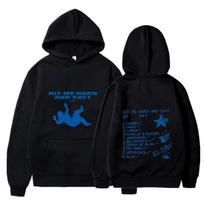 Nauji pavasario rudens moteriški unisex megztiniai „Billie Hit Me“ kietai ir minkštai marginti moteriški megztiniai su „O-kakleliu“ europietiško dydžio laisvalaikio džemperis. M black