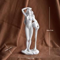 19cm/36cm Afroditės skulptūra Graikų deivės Veneros statula Darbalaukio knygų lentynos dekoravimo objektai Namų kambario biuro dekoras Akcentas brown