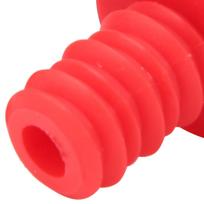 Bike Handlebar Grips Bar Ends Screw Plugs Polyester Rubber   Cycling Accessory red