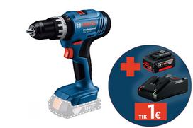 Akumuliatorinis smūginis gręžtuvas BOSCH PROFESSIONAL, GSB 18V-25, SOLO, 18 V, be akumuliatoriaus ir