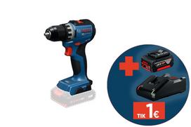 Akumuliatorinis gręžtuvas BOSCH Professional GSR 18V-52 SOLO, 18 V, be akumuliatoriaus ir kroviklio,