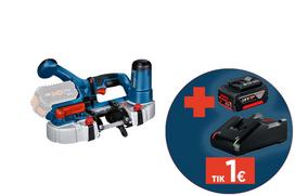 Akumuliatorinis juostinis pjūklas BOSCH Professional GCB 18V-63 SOLO, 18 V, be akumuliatoriaus ir kr