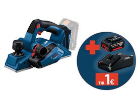 Akumuliatorinis oblius BOSCH Professional GHO 18V-26 SOLO, 18 V, be akumuliatoriaus ir kroviklio, 06