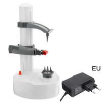 Nerūdijančio plieno elektrinis automatinis skustuvas - Obuoliams, bulvėms ir vaisiams white