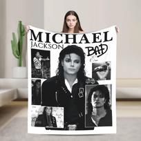 MJ Glove Vintage Michael Jackson Blankets Coral Fleece Plush Textile Decor Breathable Throw Blankets Bedding Travel Bedspreads 75cmx90cm white
