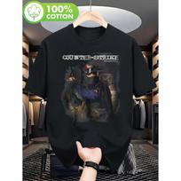 Counter-Strike 1.6 1999 Retro Gaming T-Shirt - Classic FPS Tee Featuring The Iconic Logo, Soft Washed Black Shirt Suitable For Both Men And Women, L juoda