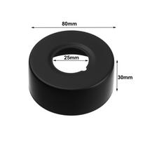 Nerūdijančio plieno dušo maišytuvo dangtelis Juodas sieninis flanšo dangtelis Naujas apdailos dangtelis 80x25x30mm