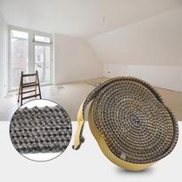 Sealing Strip Stove Rope Black Chimney Door Seals Fiberglass Fireplace Temperature Resistance 18mmx3mm 2.5m Length CHINA gray