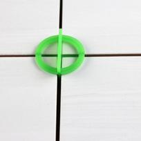 Tile Leveling Spacer Clips 100pcs Recyclable Plastic Tile Leveling System Base Spacer for Secure Floor and Wall Setting 2.0mm