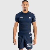 VENOM UFC 4.0 Fight Night Kompresiniai marškinėliai Itin tampri Quick-Dry vyriška treniruočių apsauga nuo nusibrozdinimų Ocean blue short sleeves