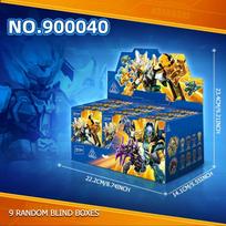 SEMBO BLOCK 620pcs Transforming robot Assembly Building Blocks Animals Mech Model Bricks Ornament Kids Toys Boys Halloween Gifts with box blue