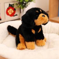 Real Life Rottweiler Plush Puppy Soft Stuffed Dog Toys Liftlike Appearance Made Of Gentle Fabric Nice HomeOrnament Birthday Gift 20cm juoda