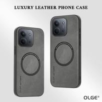 Xiaomi POCO C85 Suede Non-slip Magnetic Anti-drop Phone Case Xiaomi POCO C85 pilka