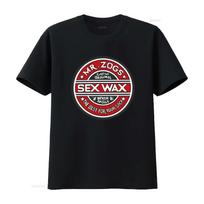 Mr Zogs Sex Wax T Shirt Surfing Gear Heavy Cotton Beachwear vintage Washed Comfortable Slightl S black